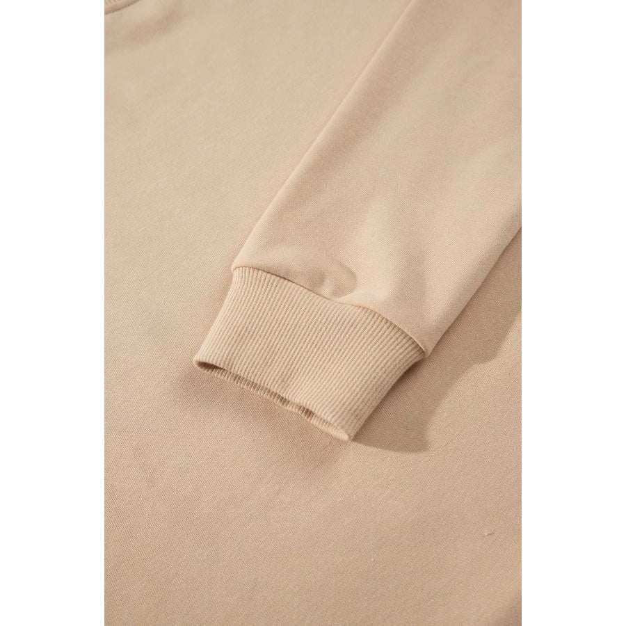 Western Embroidery Round Neck Pullover Long Sleeve Sweatshirt Apparel and Accessories