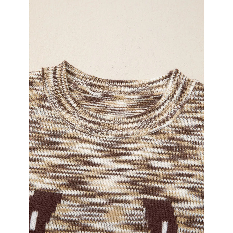 Western Horseshoe Knit Sweater Vest Apparel and Accessories