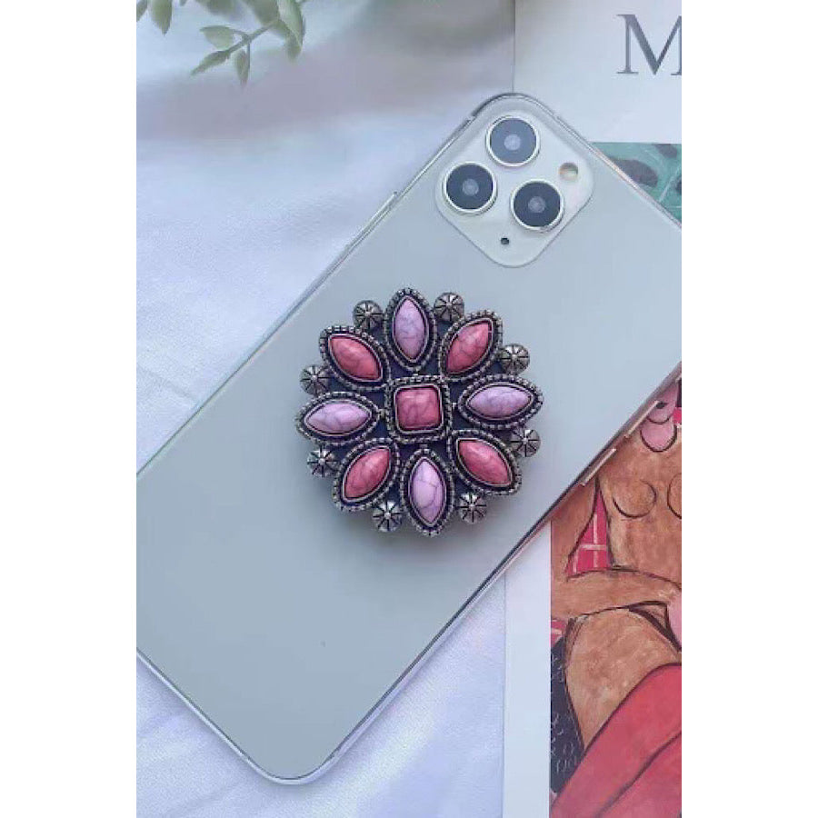 Western Pink Flower Phone Grip WS 600 Accessories