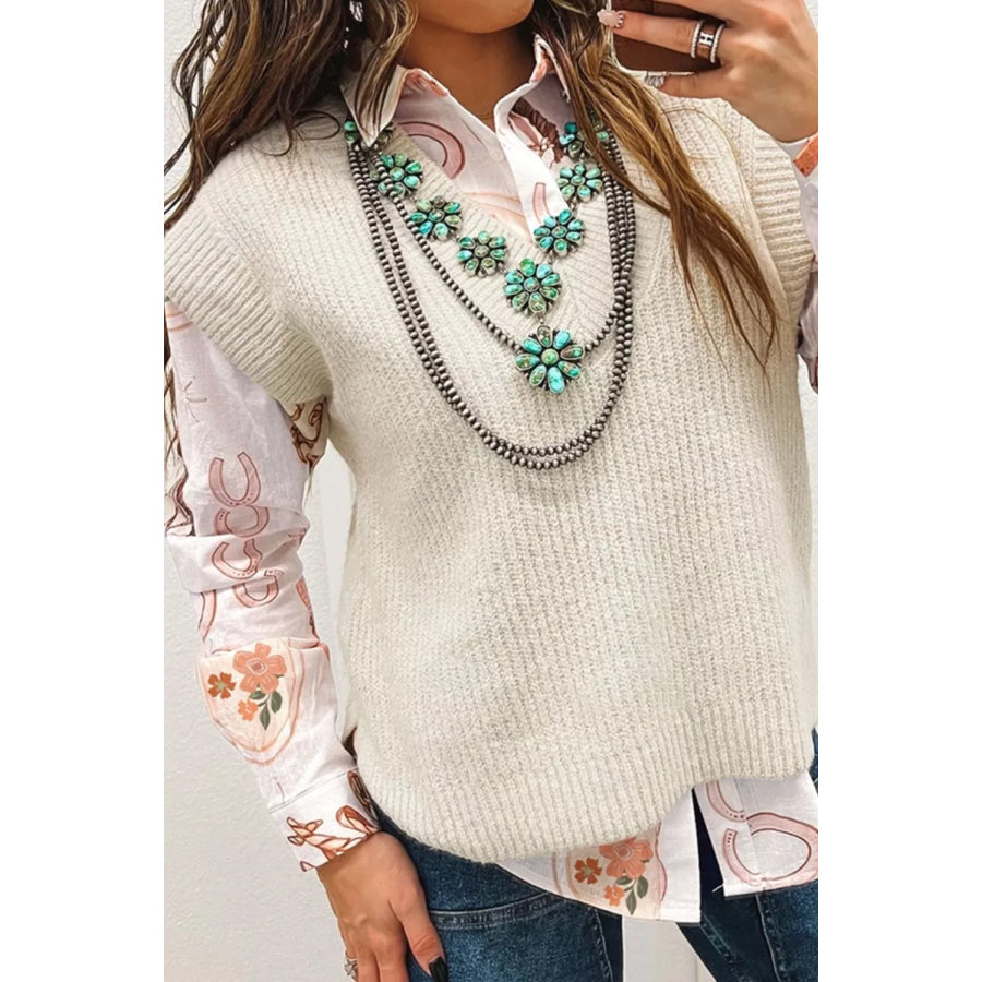 Western Print Long Sleeve Shirt White / S Apparel and Accessories