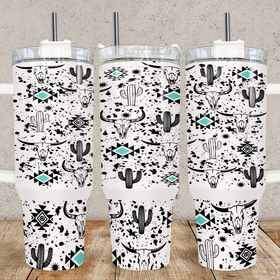 Western Splatter 40oz Tumbler Tumbler