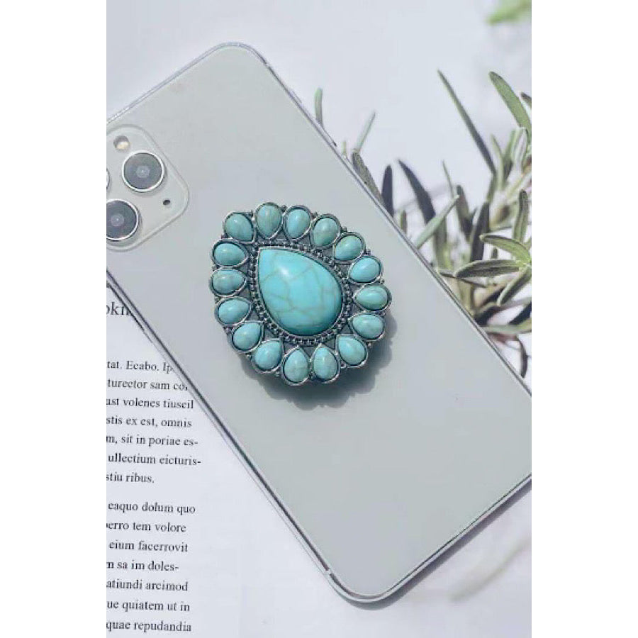 Western Turquoise Teardrop Phone Grip WS 600 Accessories