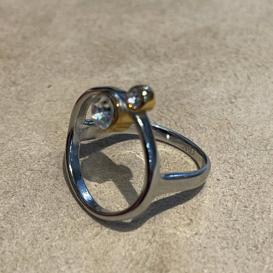 What Goes Around Circle Ring - Silver