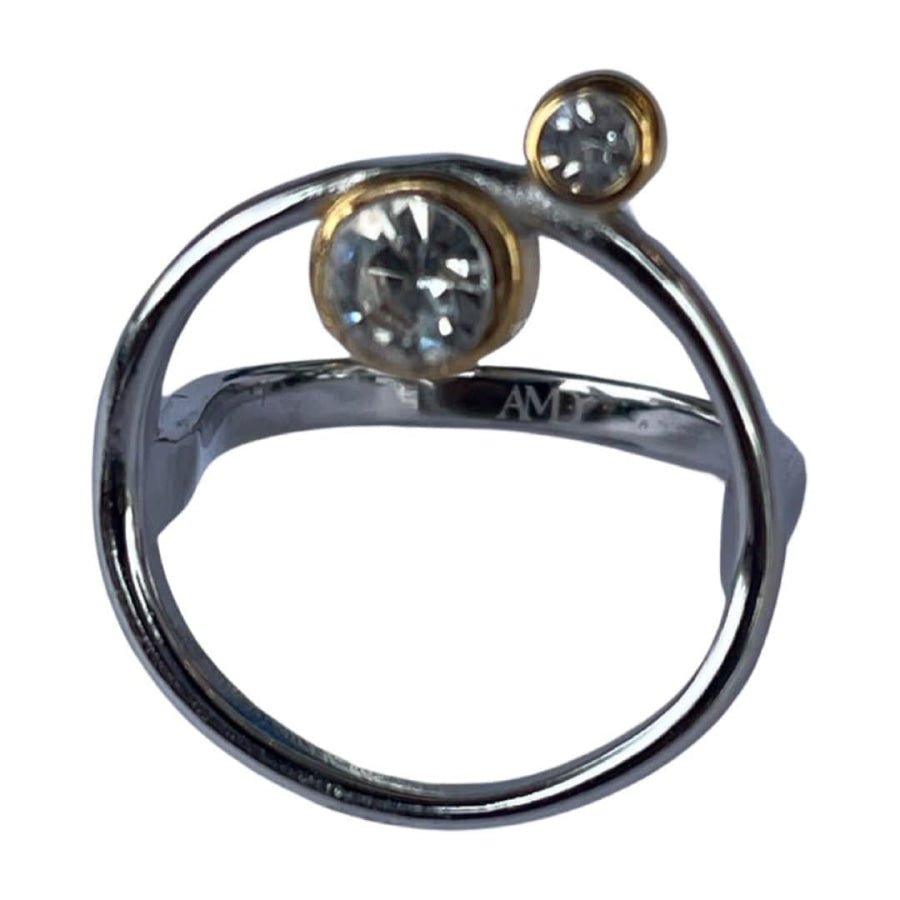 What Goes Around Circle Ring - Silver