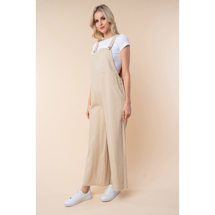 White Birch Sleeveless Wide Leg Jumpsuit Apparel and Accessories