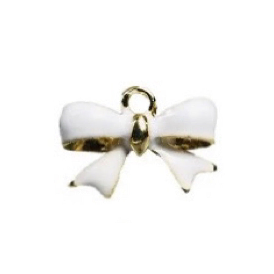 White Bow Charm WS 630 Jewelry