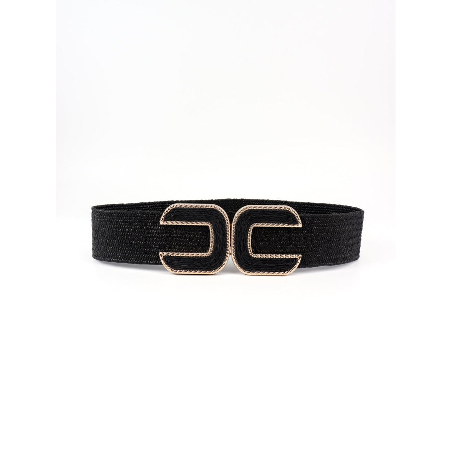Wide Braid Belt Black / One Size