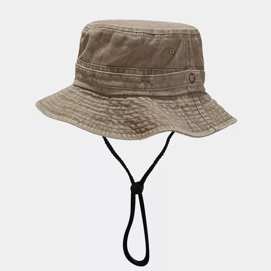 Wide Brim Bucket Hat Khaki / One Size Apparel and Accessories