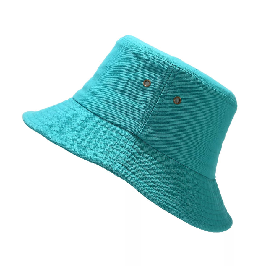 Wide Brim Bucket Hat Peacock Blue / One Size Apparel and Accessories