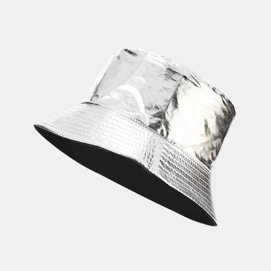Wide Brim Bucket Hat Silver / One Size Apparel and Accessories