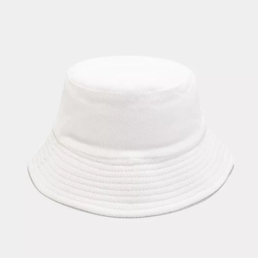 Wide Brim Bucket Hat White / One Size Apparel and Accessories
