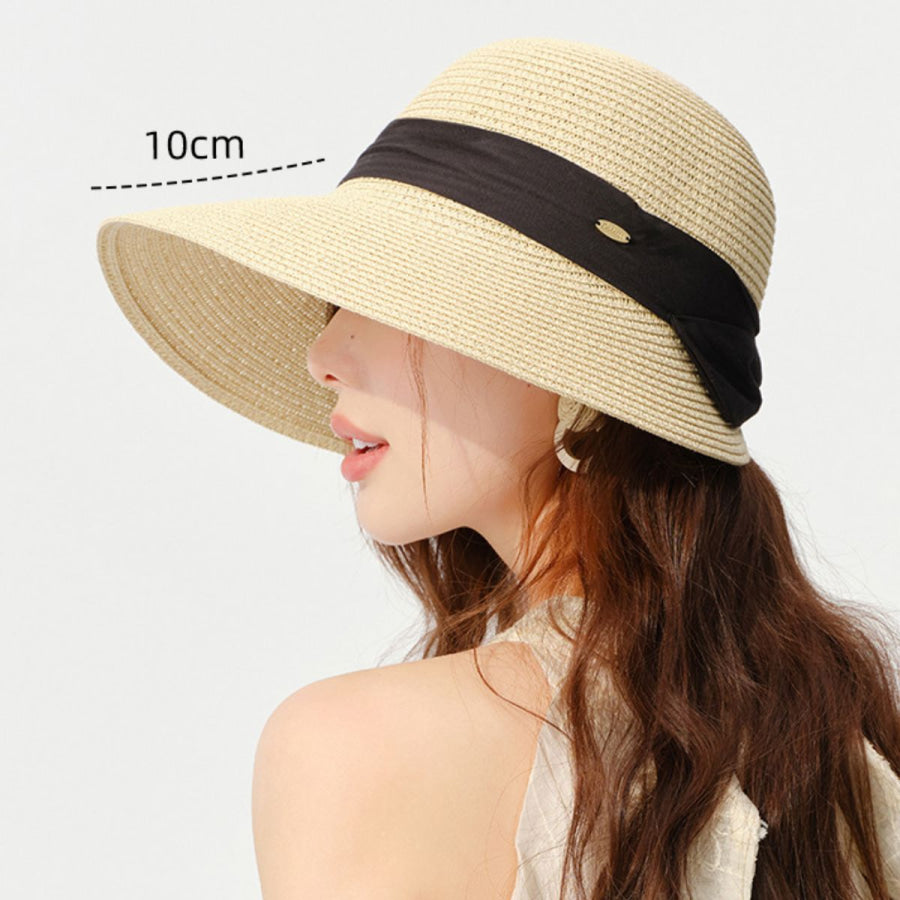 Wide Brim Straw Sun Hat Apparel and Accessories