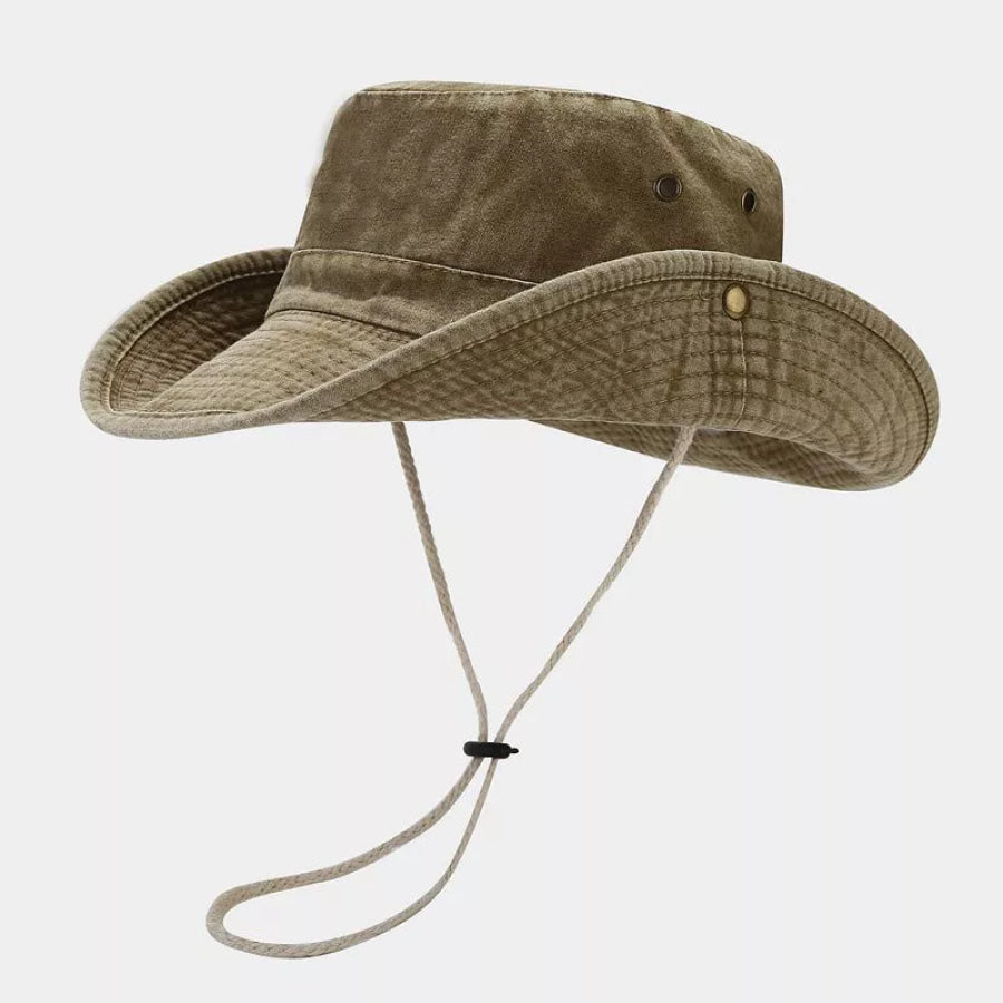 Wide-Brim Sun Hat Deep Khaki / One Size Apparel and Accessories
