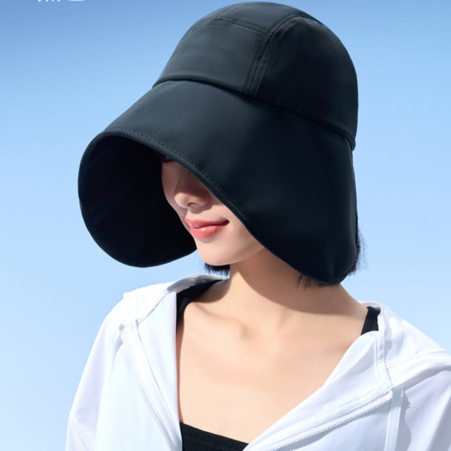Wide Brim Sun Hat with UV Protection Black / One Size Apparel and Accessories