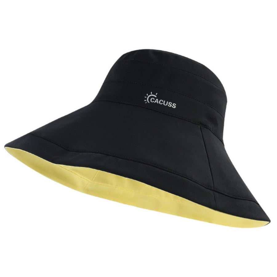 Wide Brim Sun Hat with UV Protection Black / One Size Apparel and Accessories