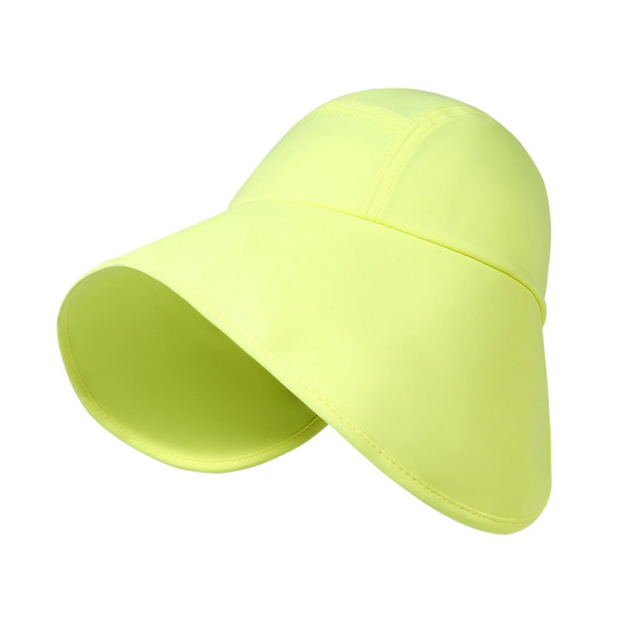 Wide Brim Sun Hat with UV Protection Fluorescent Yellow / One Size Apparel and Accessories