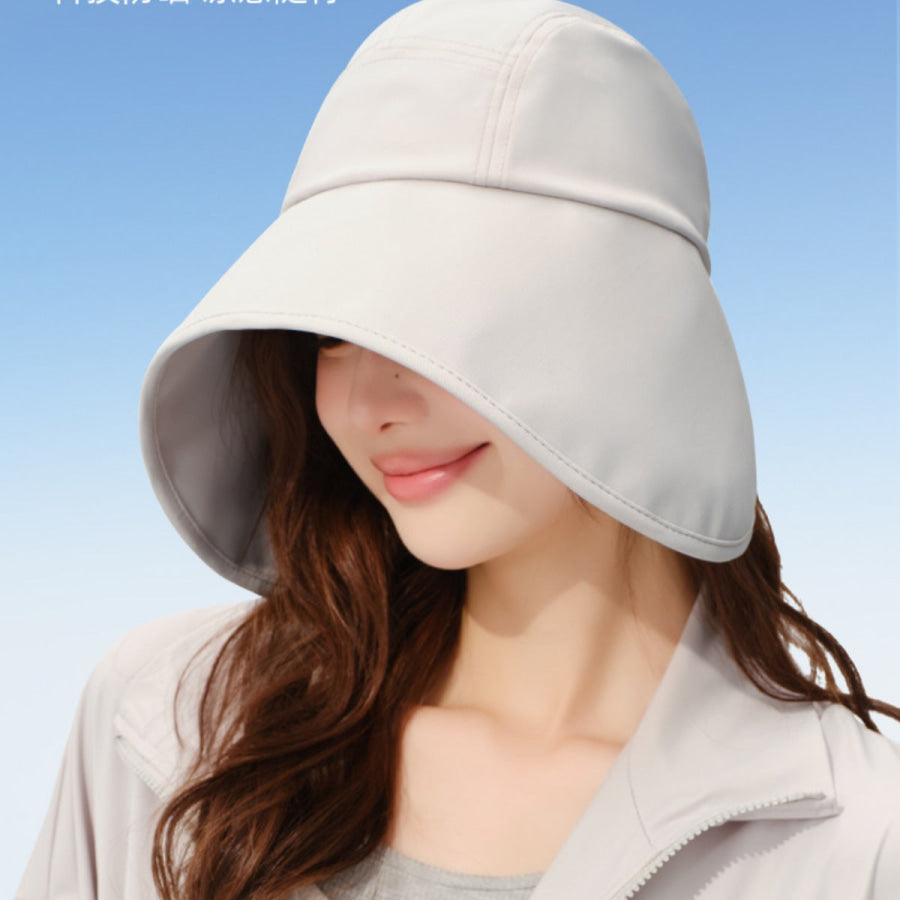 Wide Brim Sun Hat with UV Protection Light Gray / One Size Apparel and Accessories