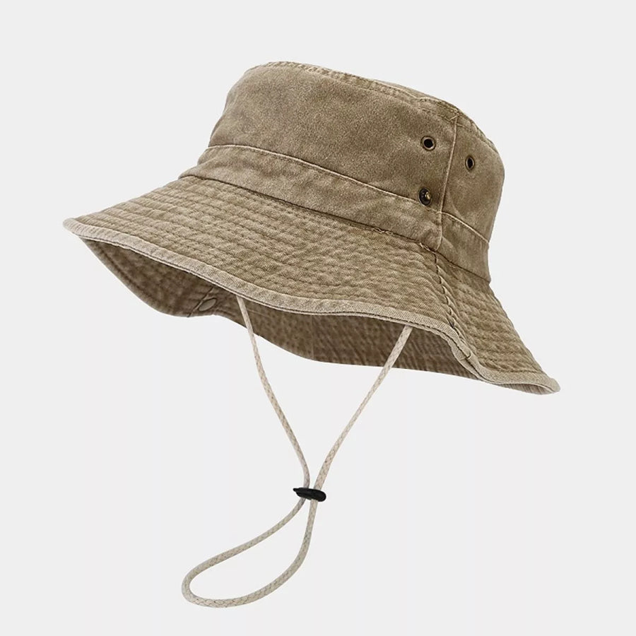 Wide-Brim Sun Protection Bucket Hat Apparel and Accessories