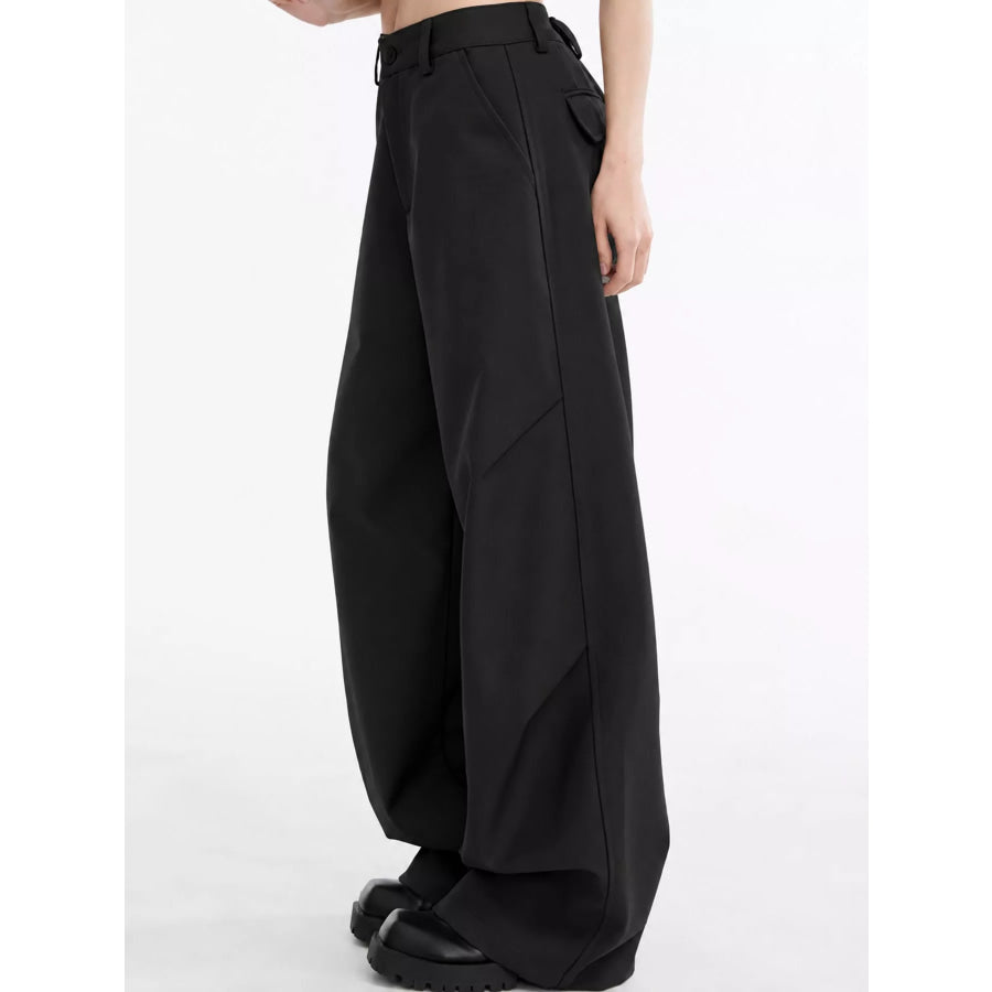 Wide-Leg Cargo Pants Apparel and Accessories
