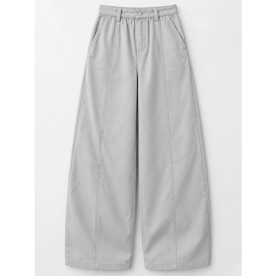 Wide-Leg Cargo Pants Apparel and Accessories