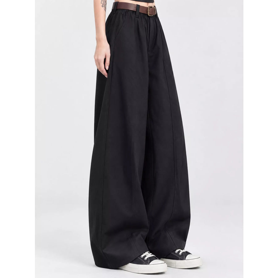 Wide-Leg Cargo Pants Apparel and Accessories