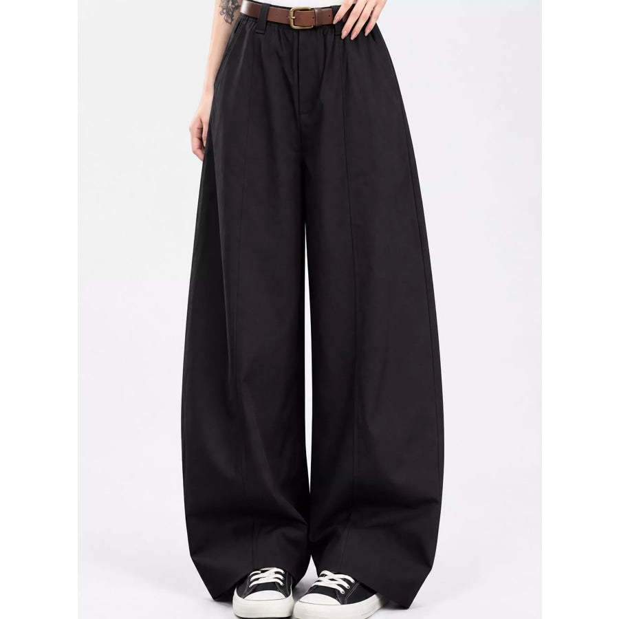 Wide-Leg Cargo Pants Army Green-Tall Barrel Leg / S Apparel and Accessories
