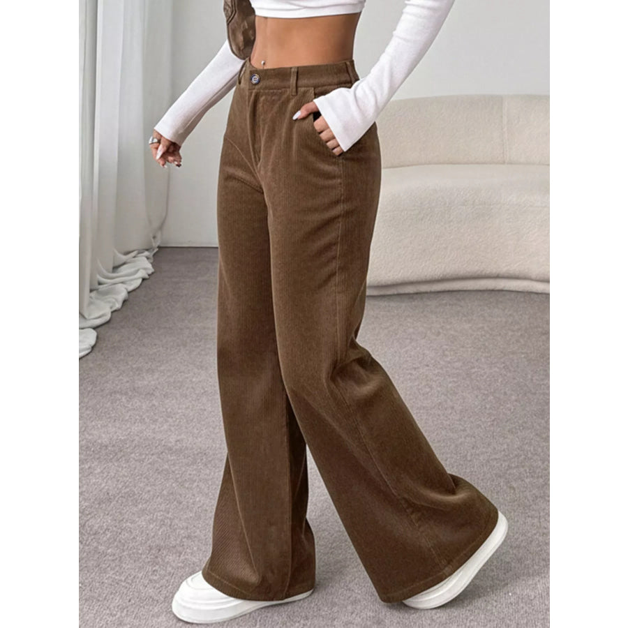 Wide Leg Casual Pants Apparel and Accessories