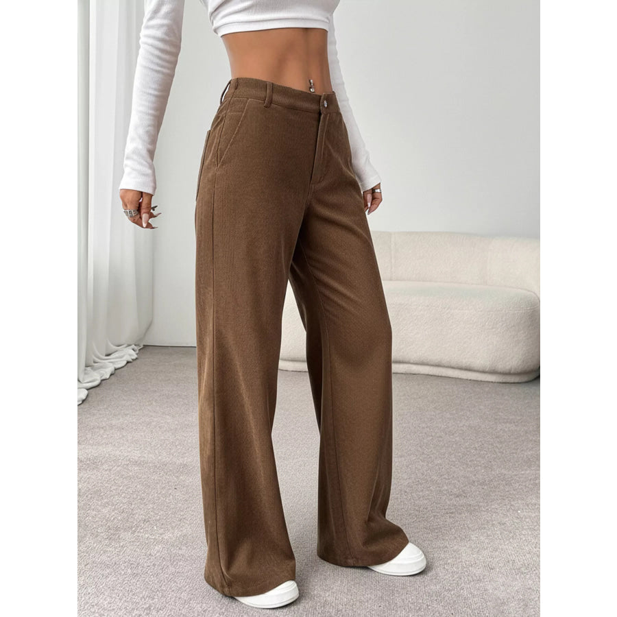 Wide Leg Casual Pants Apparel and Accessories