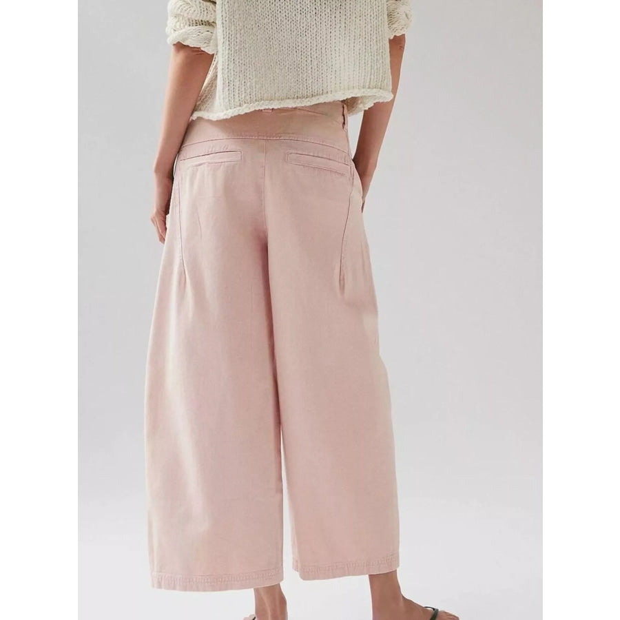 Wide-Leg Cropped Jeans Apparel and Accessories