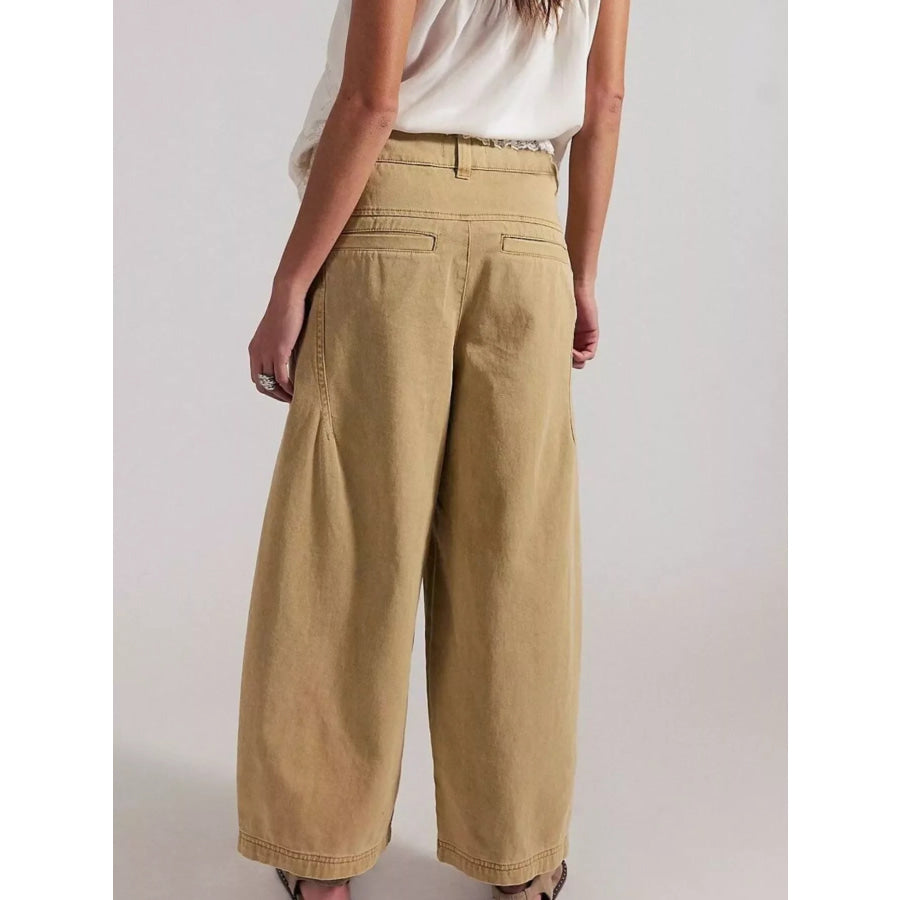 Wide-Leg Cropped Jeans Apparel and Accessories