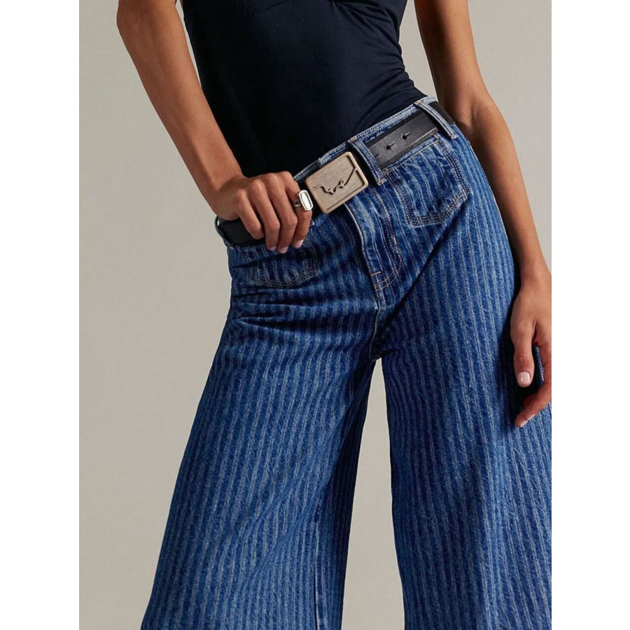 Wide-Leg Cropped Jeans Apparel and Accessories