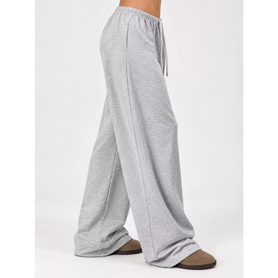 Wide-Leg Drawstring Pants Apparel and Accessories
