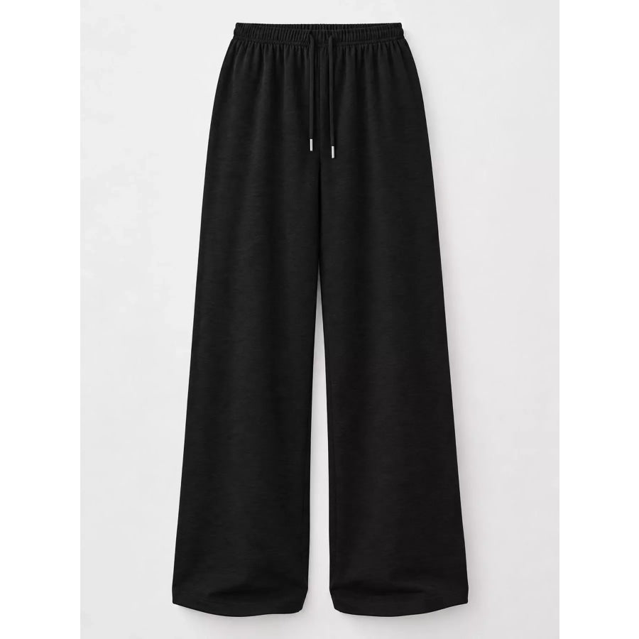 Wide-Leg Drawstring Pants Apparel and Accessories