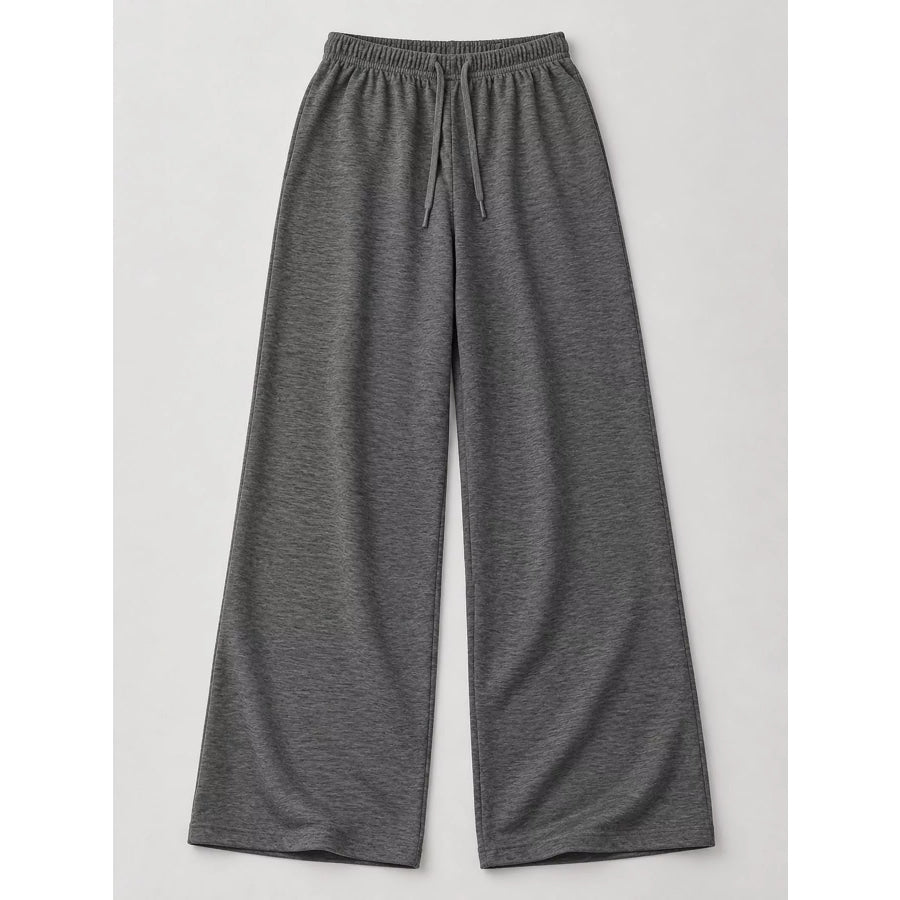 Wide-Leg Drawstring Pants Apparel and Accessories