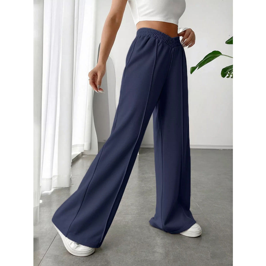 Wide Leg High Waist Pants Apparel and Accessories