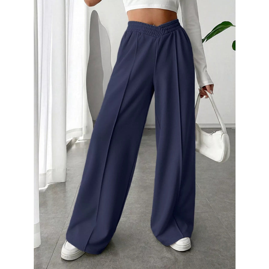 Wide Leg High Waist Pants Apparel and Accessories
