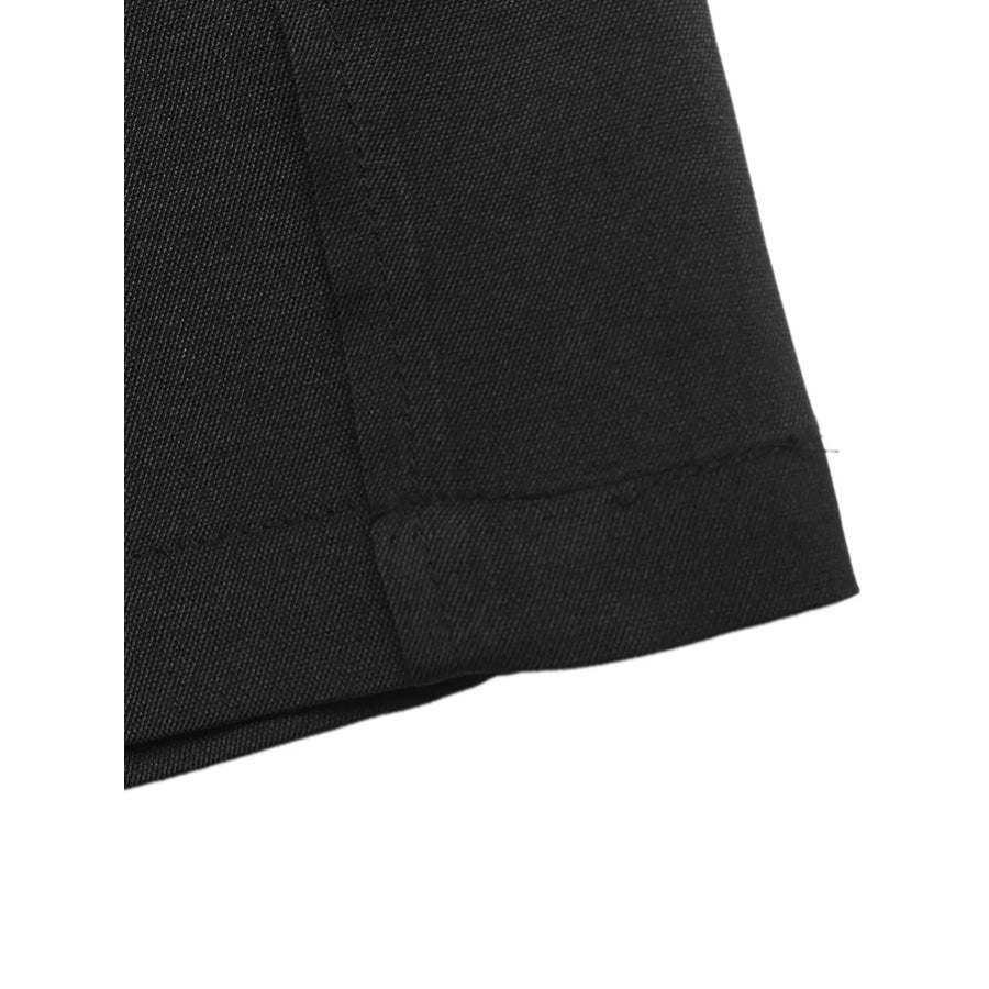Wide-Leg Pants with Overlap Front Detail Apparel and Accessories