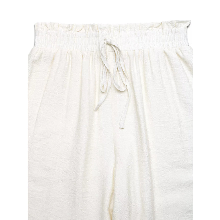 Wide Leg Pants with Pockets Apparel and Accessories