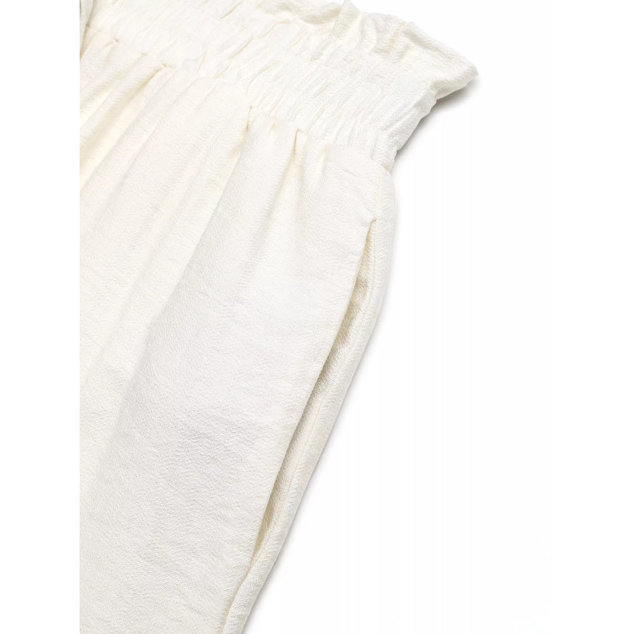 Wide Leg Pants with Pockets Apparel and Accessories