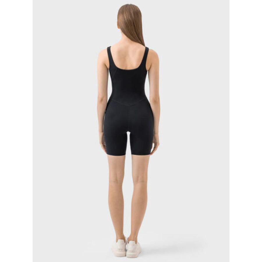 Wide Strap Active Romper Black / 4 Apparel and Accessories