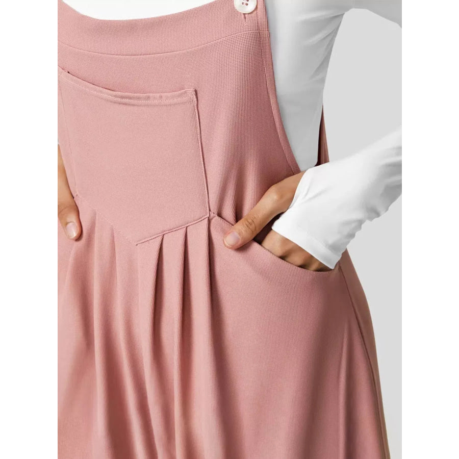 Wide Strap Wide-Leg Overalls Apparel and Accessories