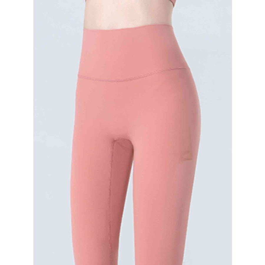 Wide Waistband Cropped Sports Leggings