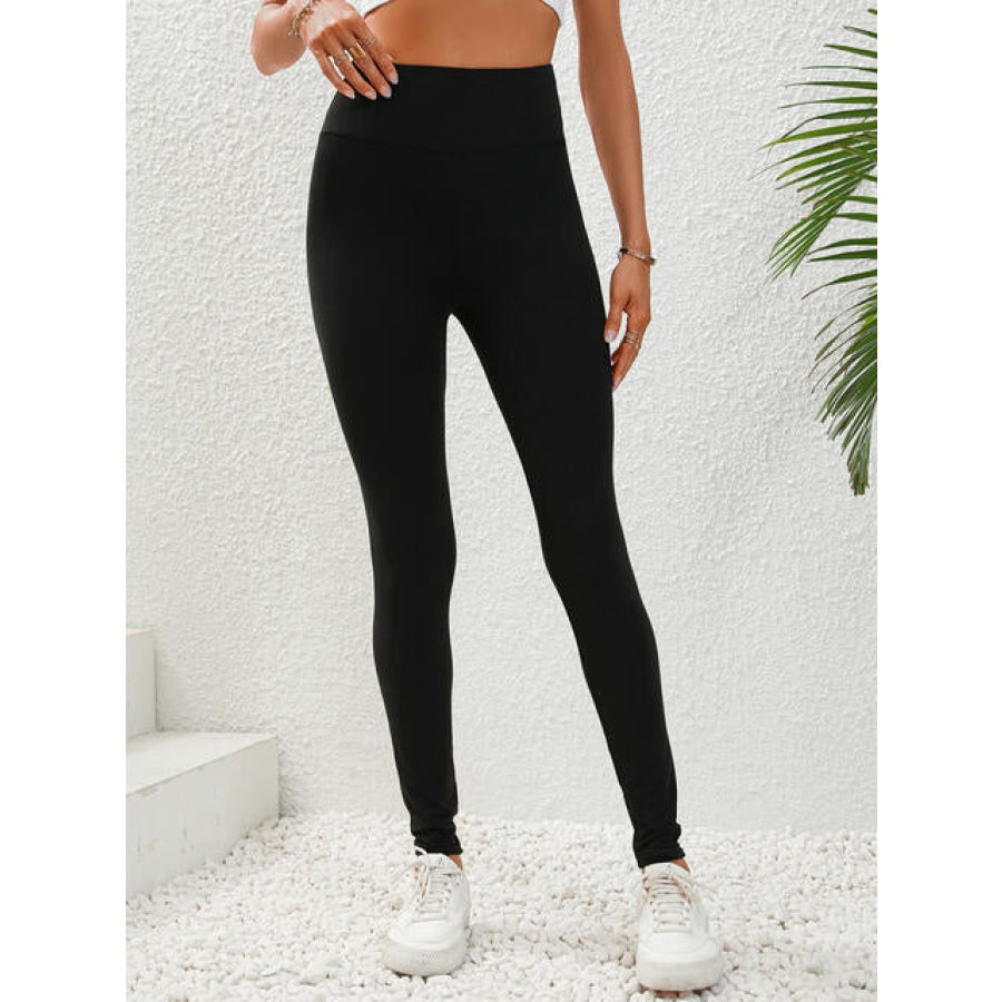 Wide Waistband Leggings Clothing