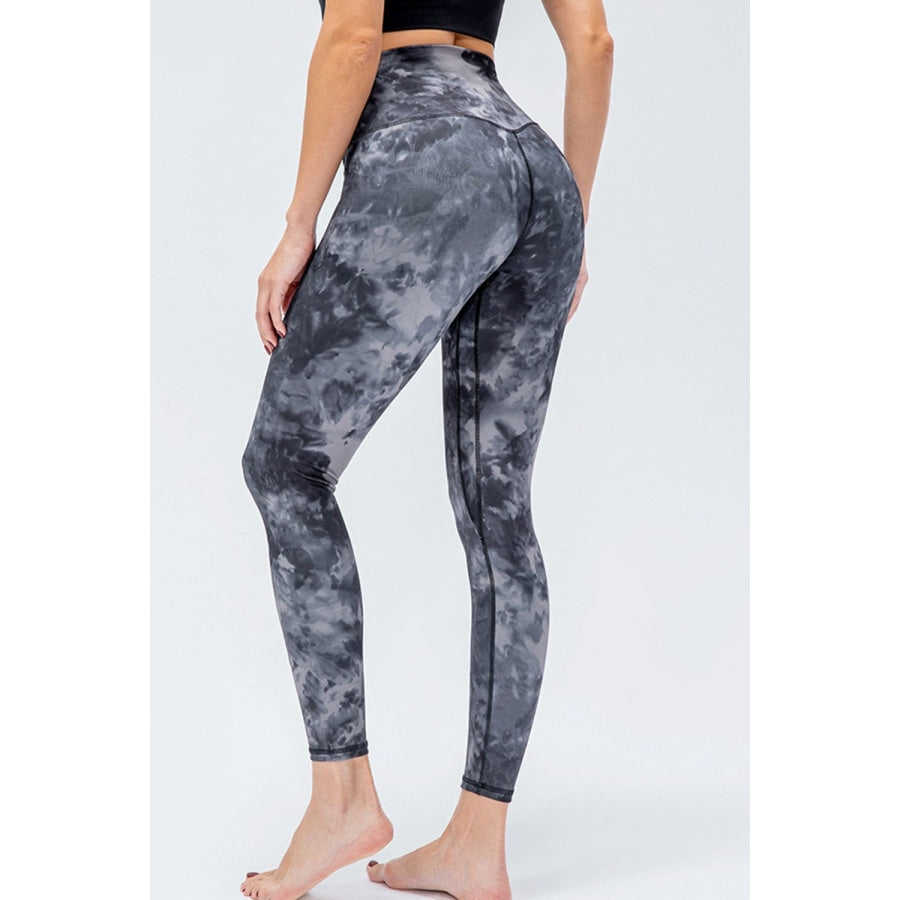 Wide Waistband Slim Fit Active Leggings Heather Gray / S