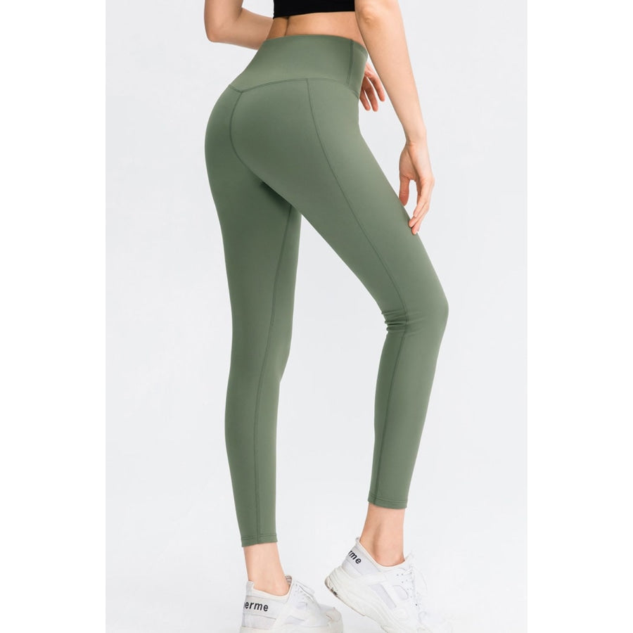 Wide Waistband Slim Fit Long Sports Pants