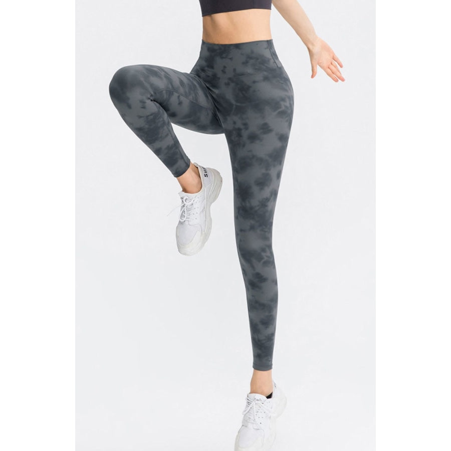 Wide Waistband Slim Fit Long Sports Pants