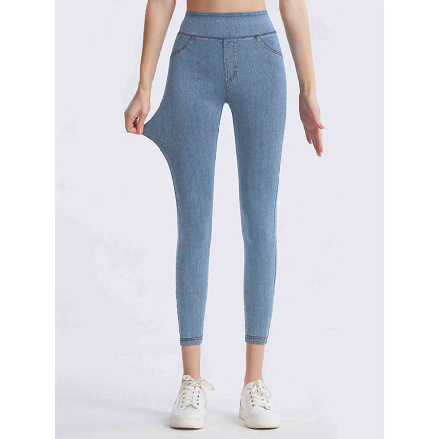 Wide Waistband Sports Leggings Light / S