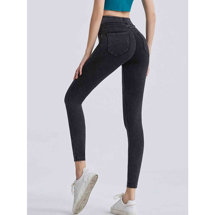 Wide Waistband Sports Leggings