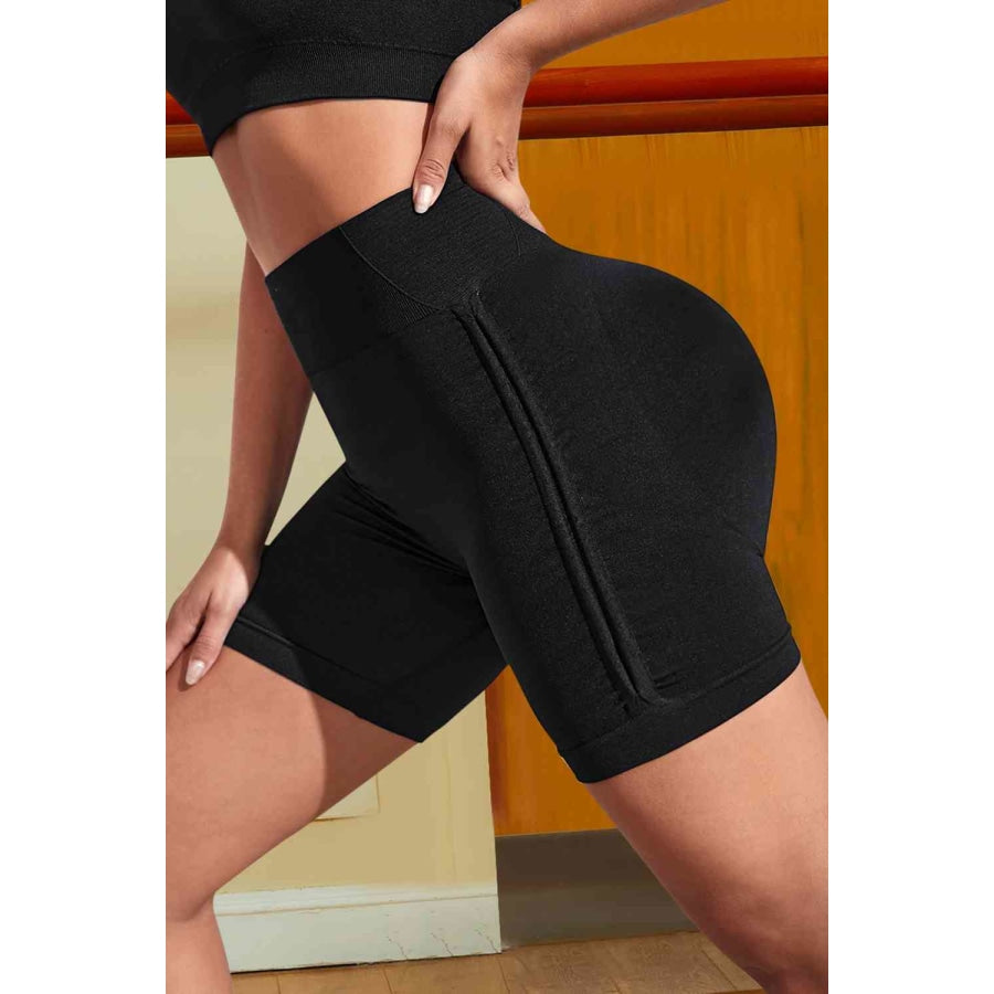 Wide Waistband Sports Shorts