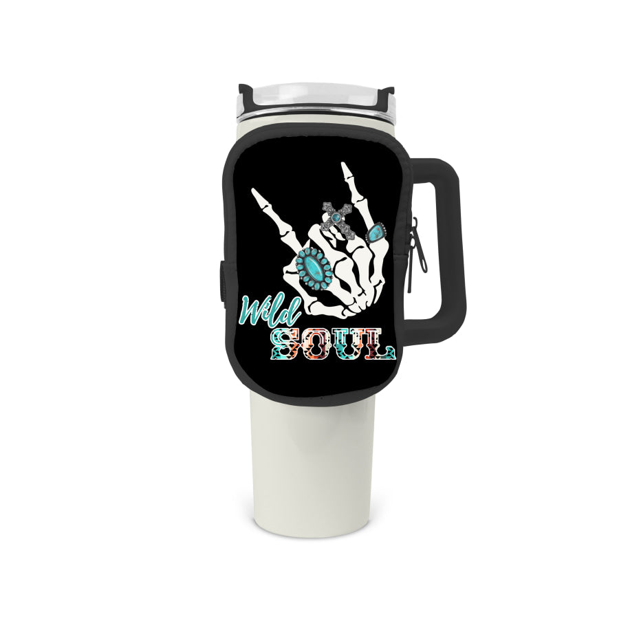 Wild Soul Zippered Pouch/Bag For 40oz Tumbler Tumbler